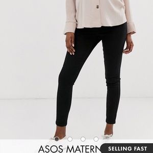 ASOS maternity jeans black